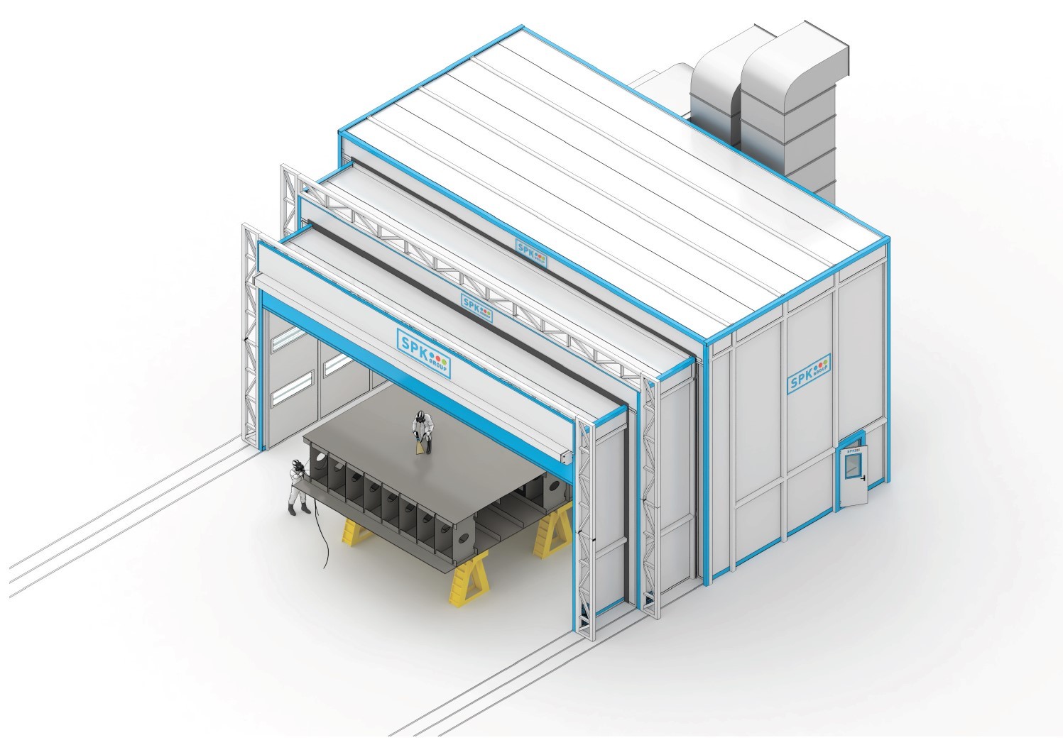 мобильная покрасочная камера