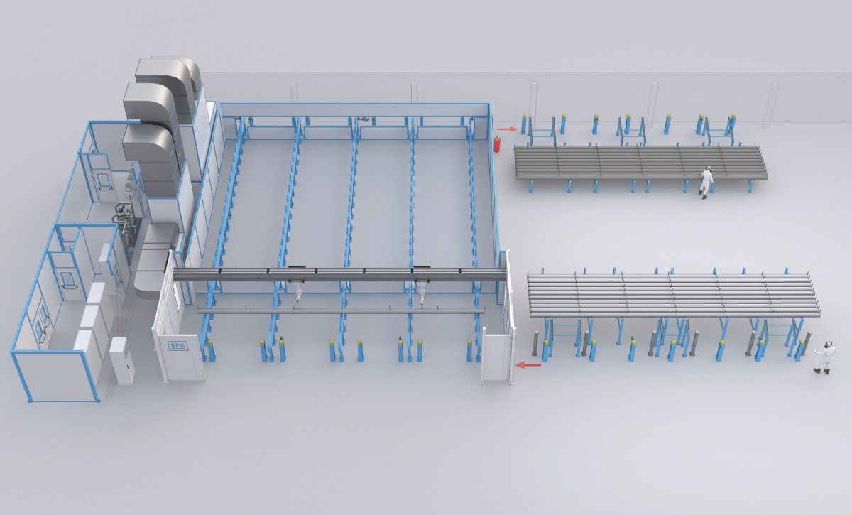 окрасочная линия для труб