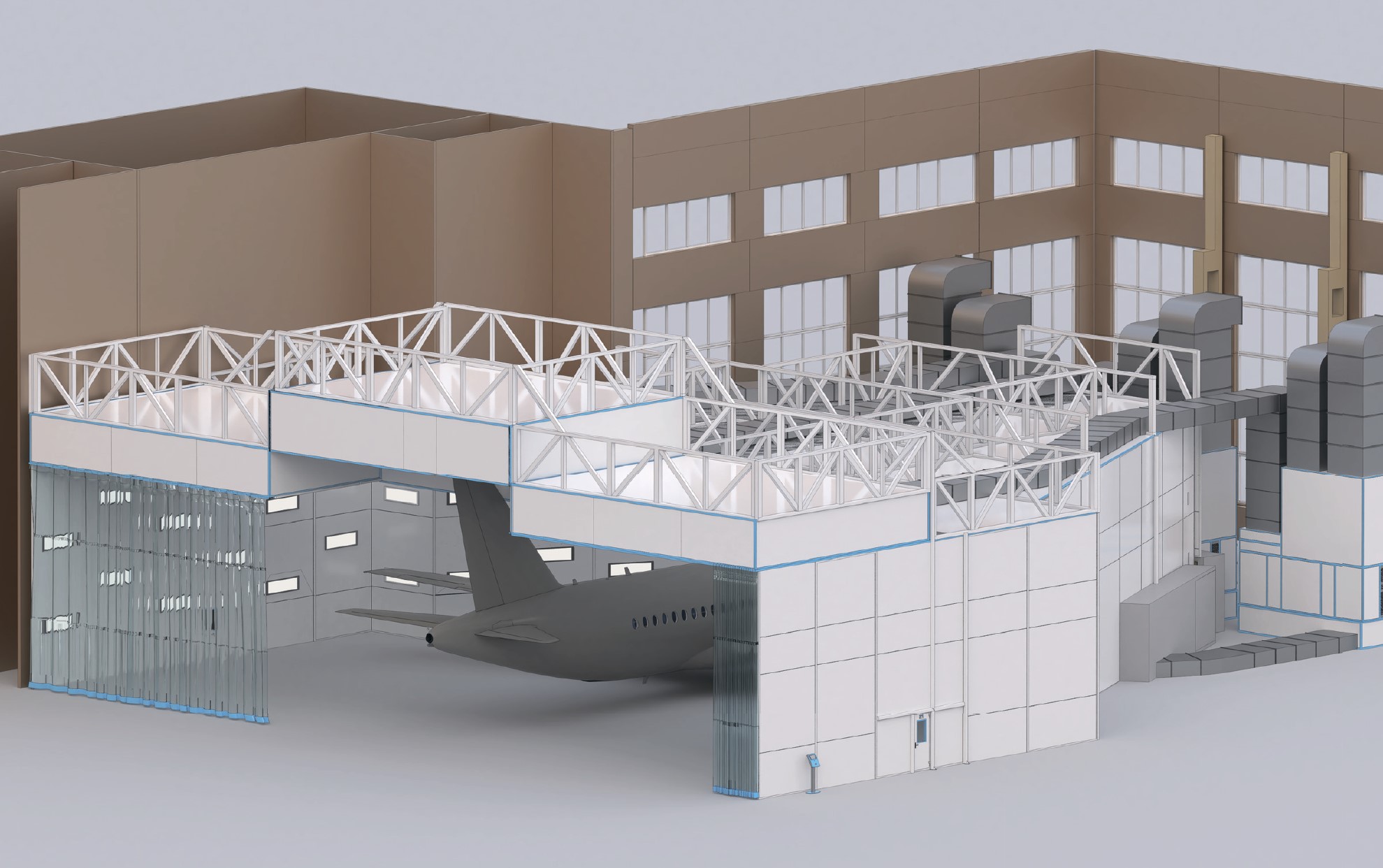 окрасочный цех для самолета