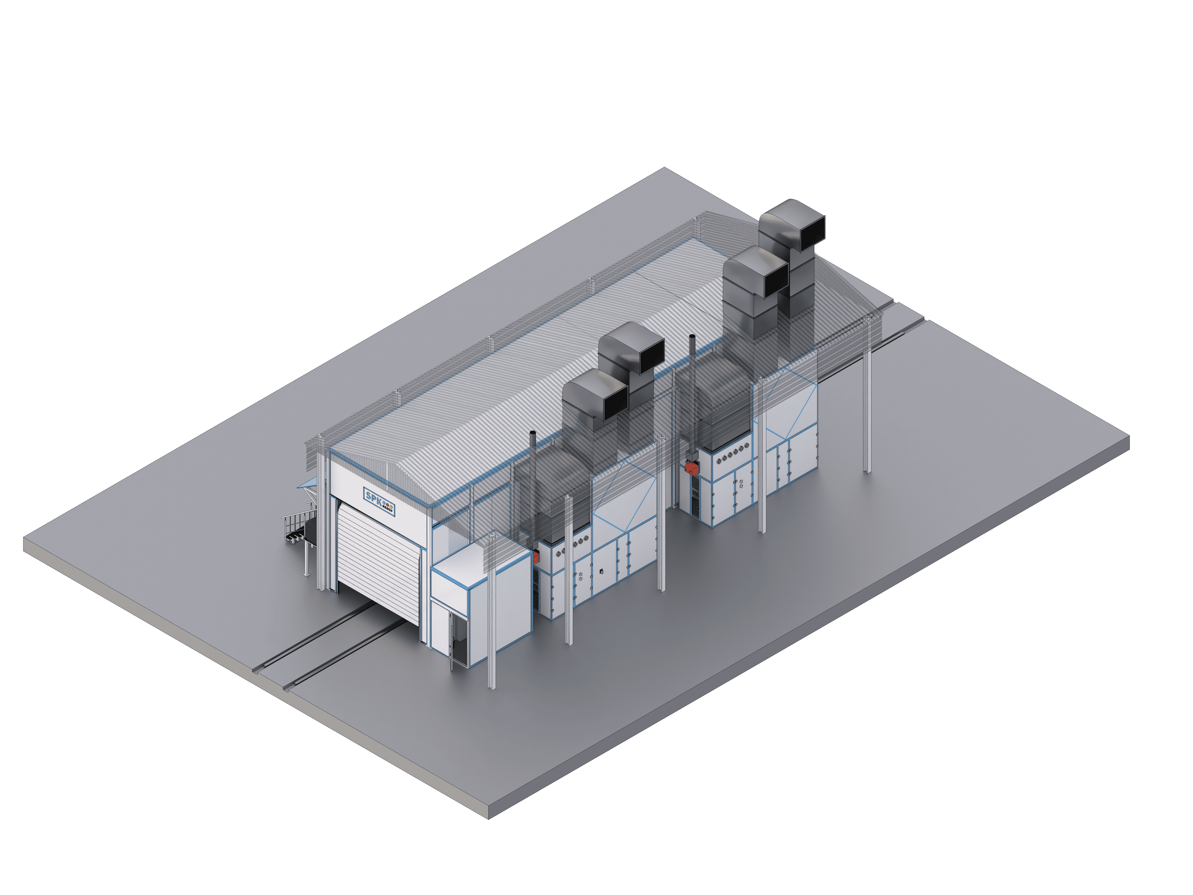 покрасочная камера для контейнеров