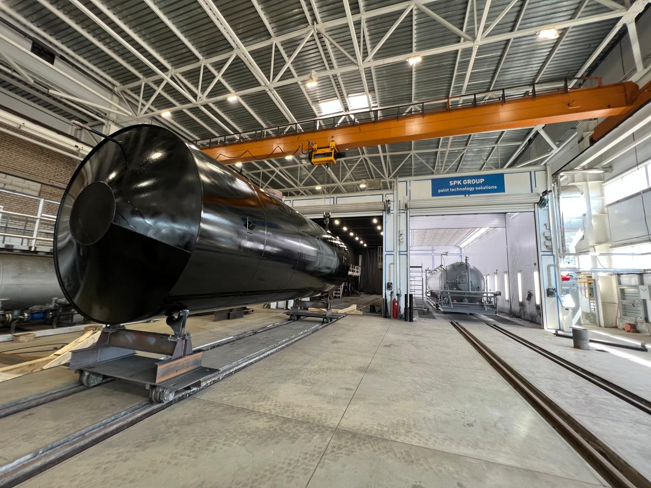 покрасочная камера для цистерны