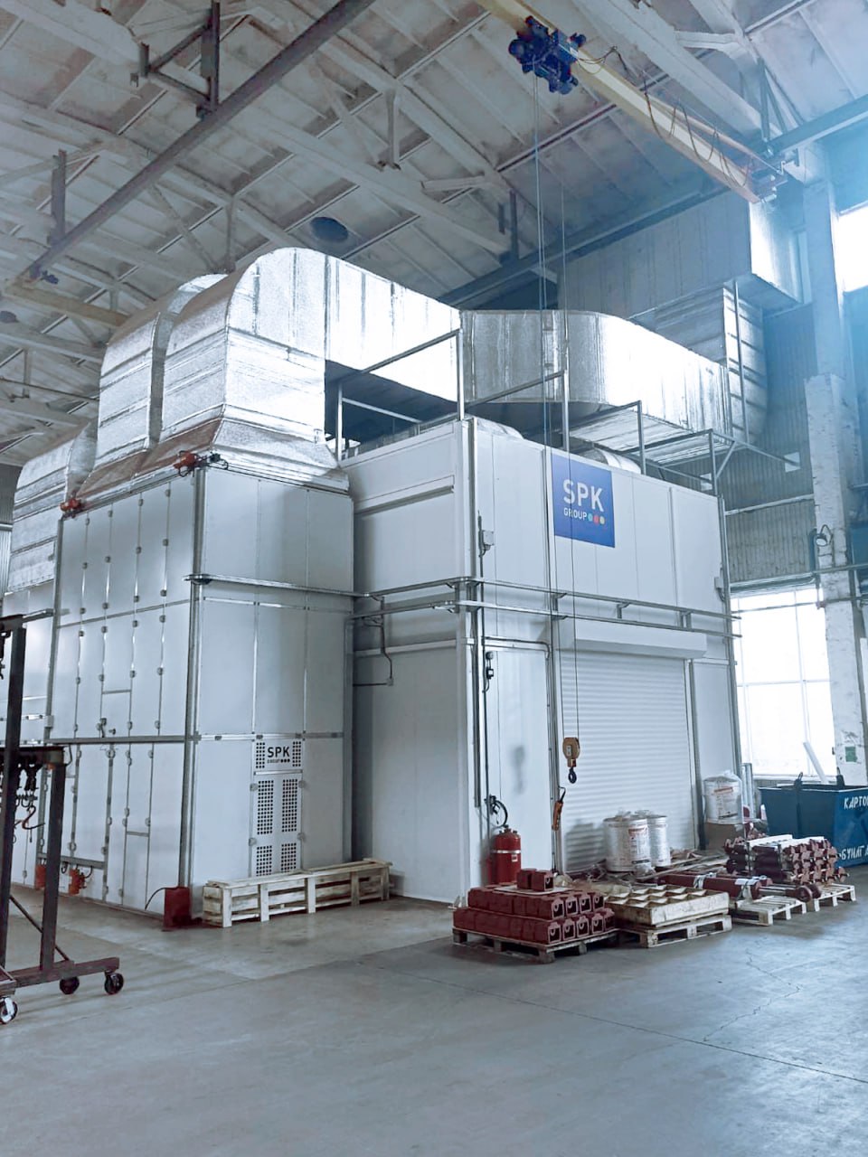 покрасочная камера монтаж