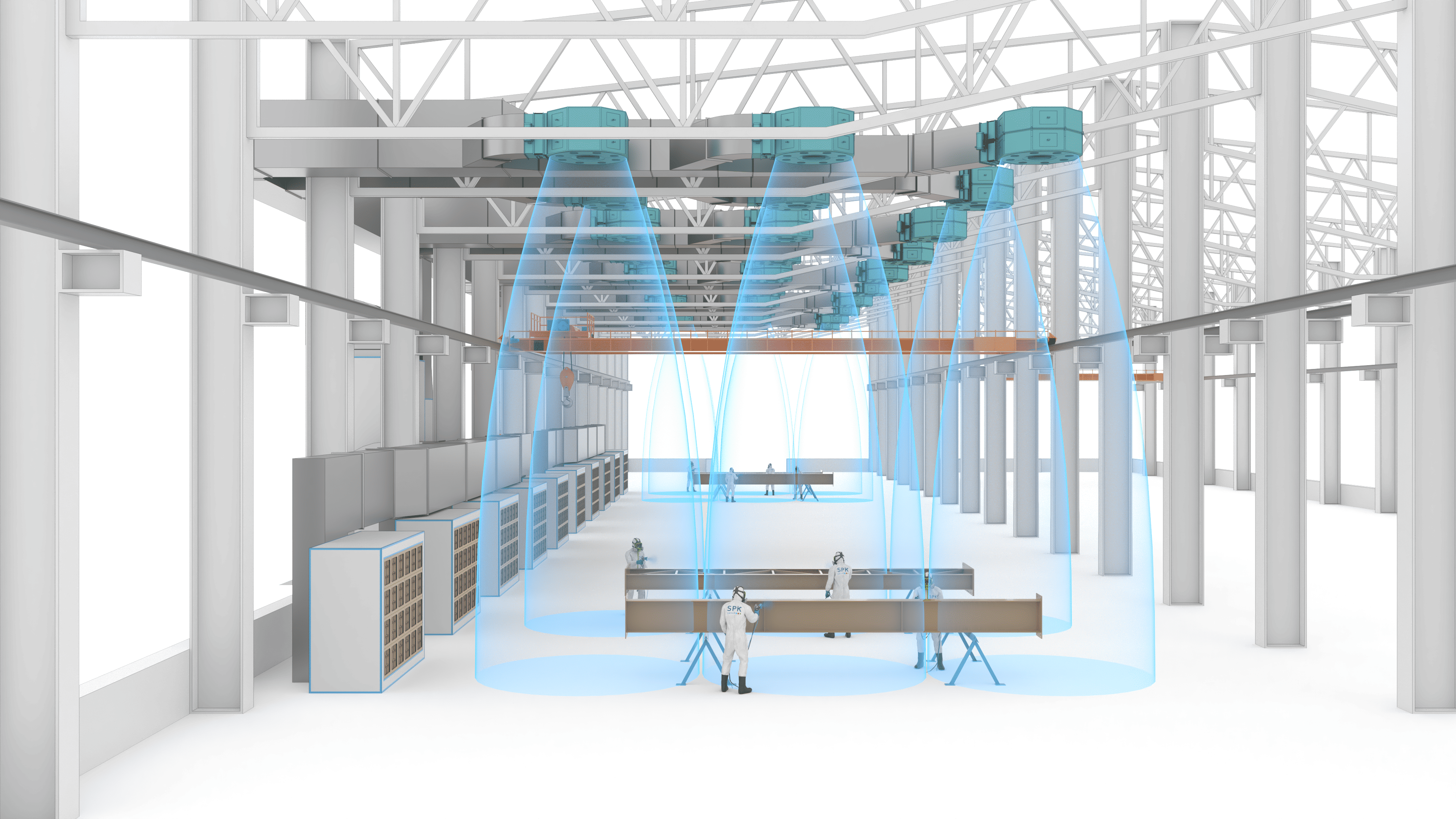 производство зон открытой окраски