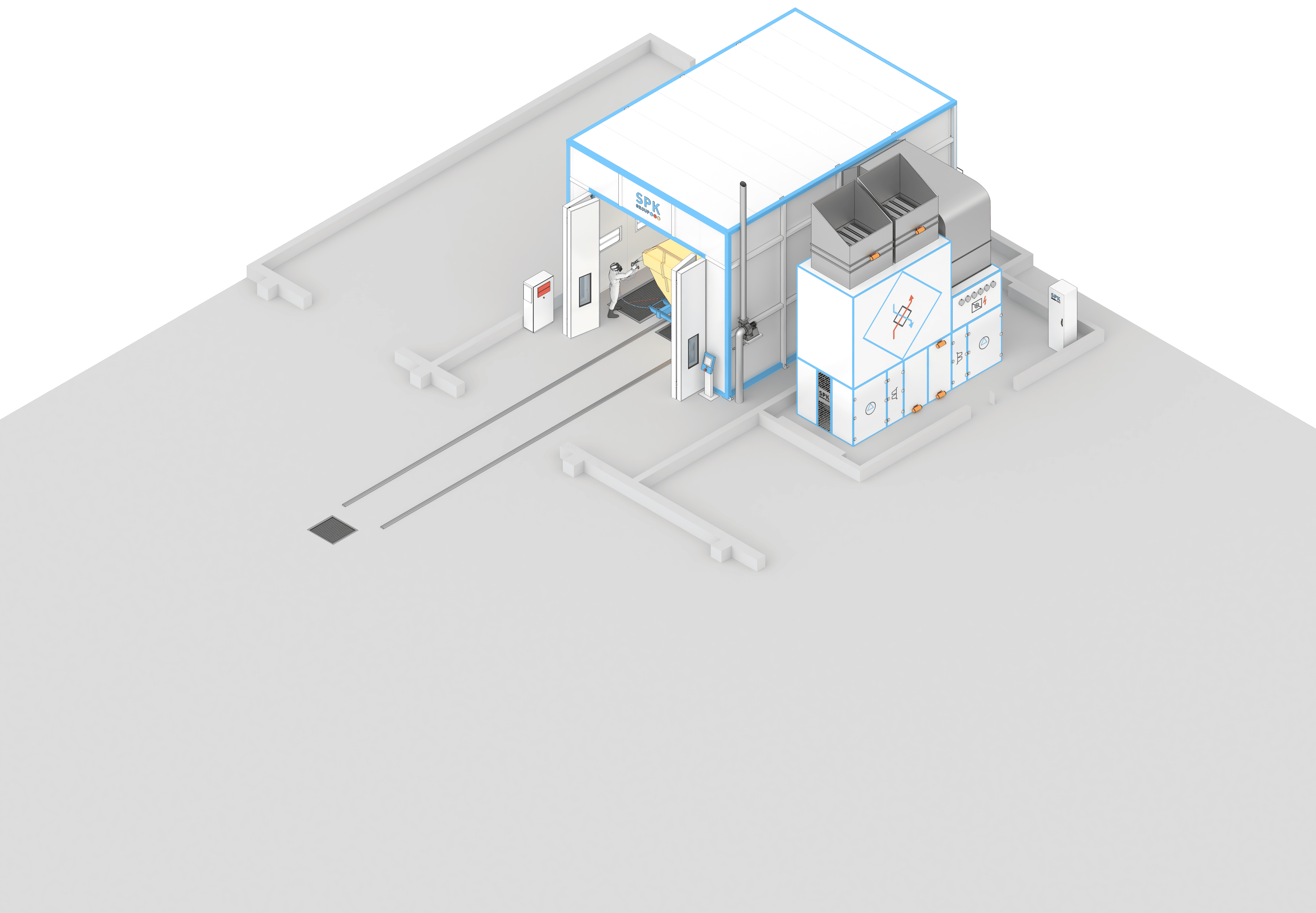 производство окрасочных камер дл спецтехники