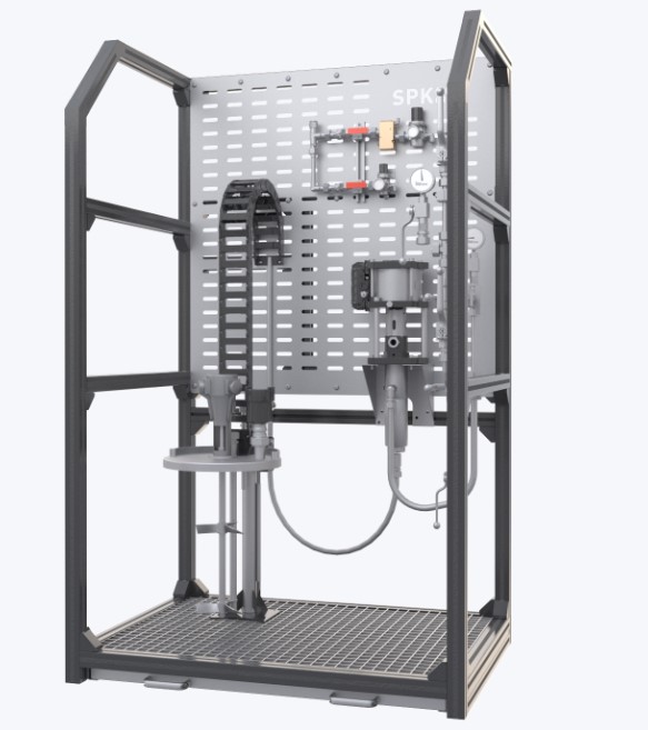 система подачи лкм из тары поставки