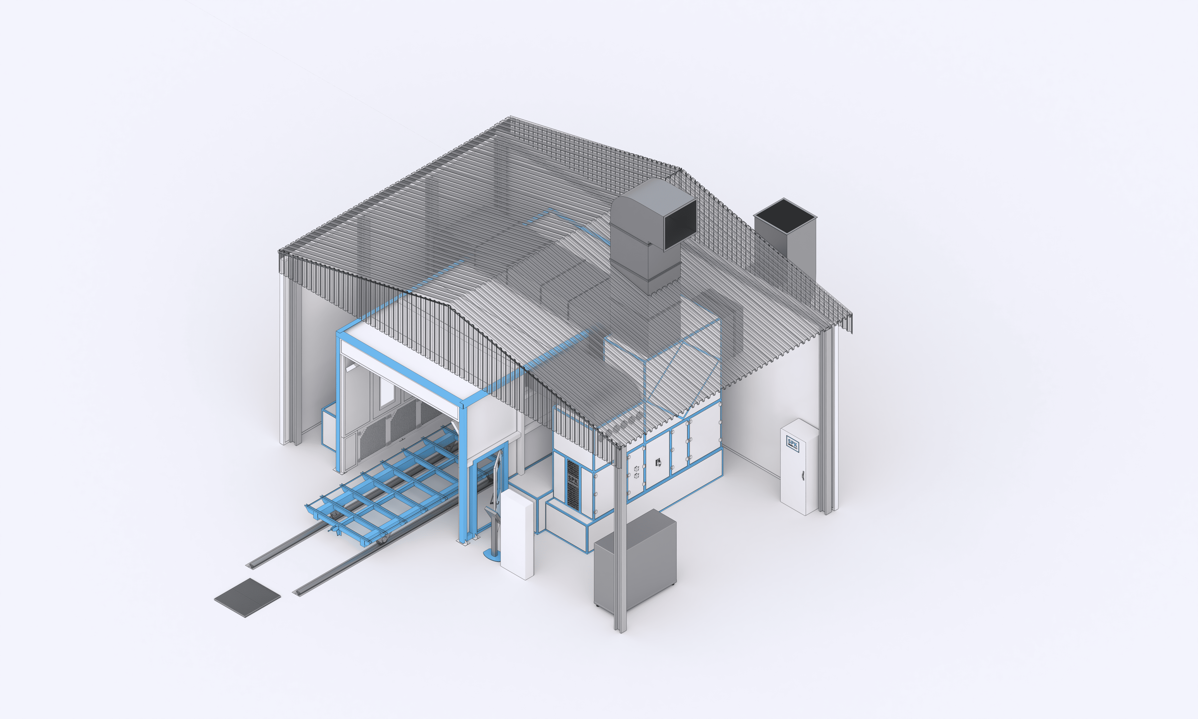 уличная окрасочная камера