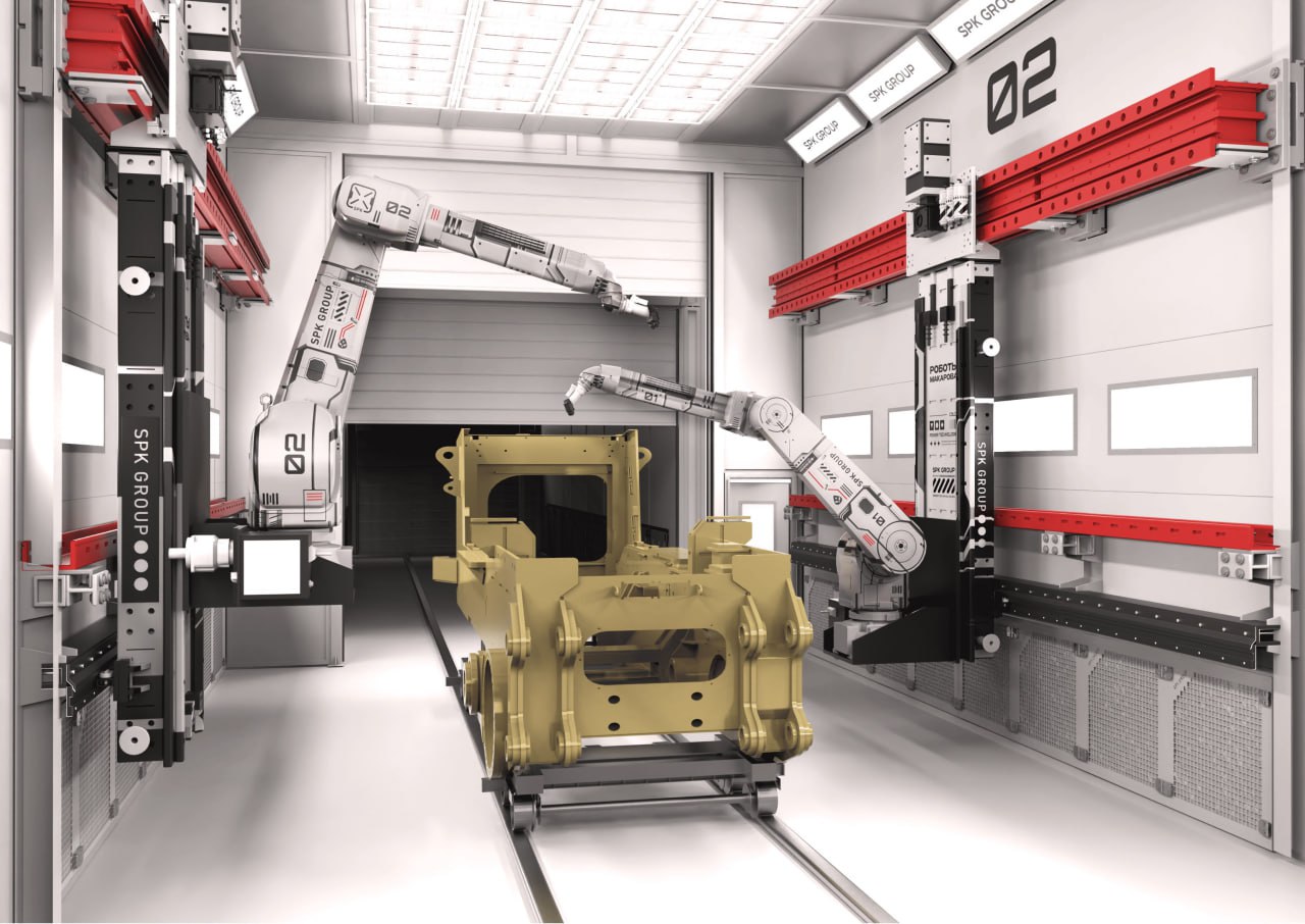 автоматическая окраска спецтехники