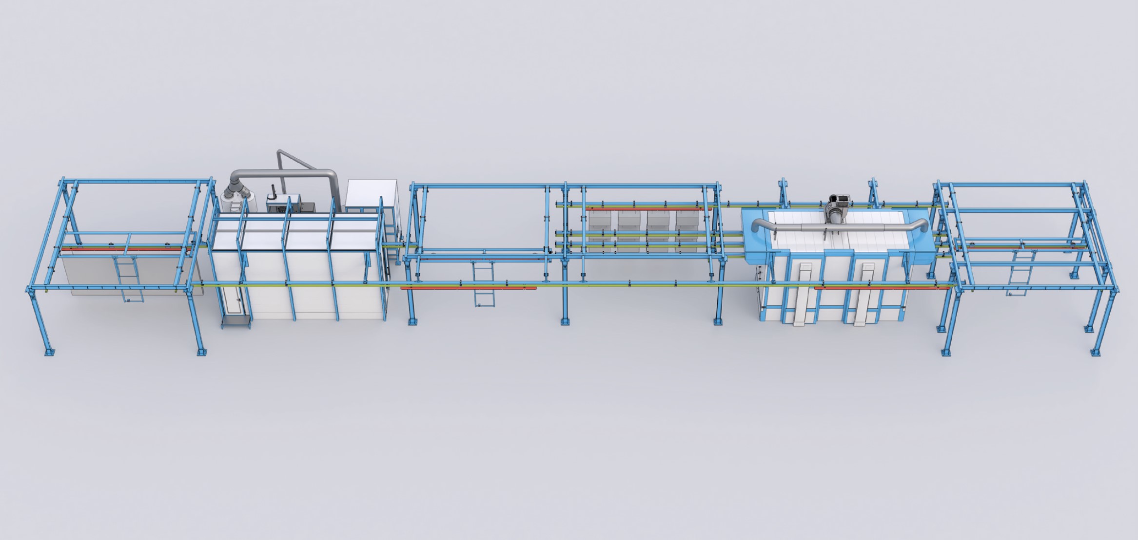 линия порошкового покрытия
