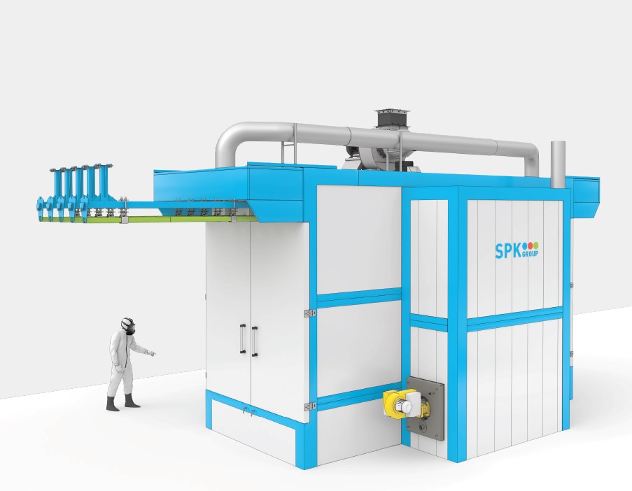 печь полимеризации в порошковой линии